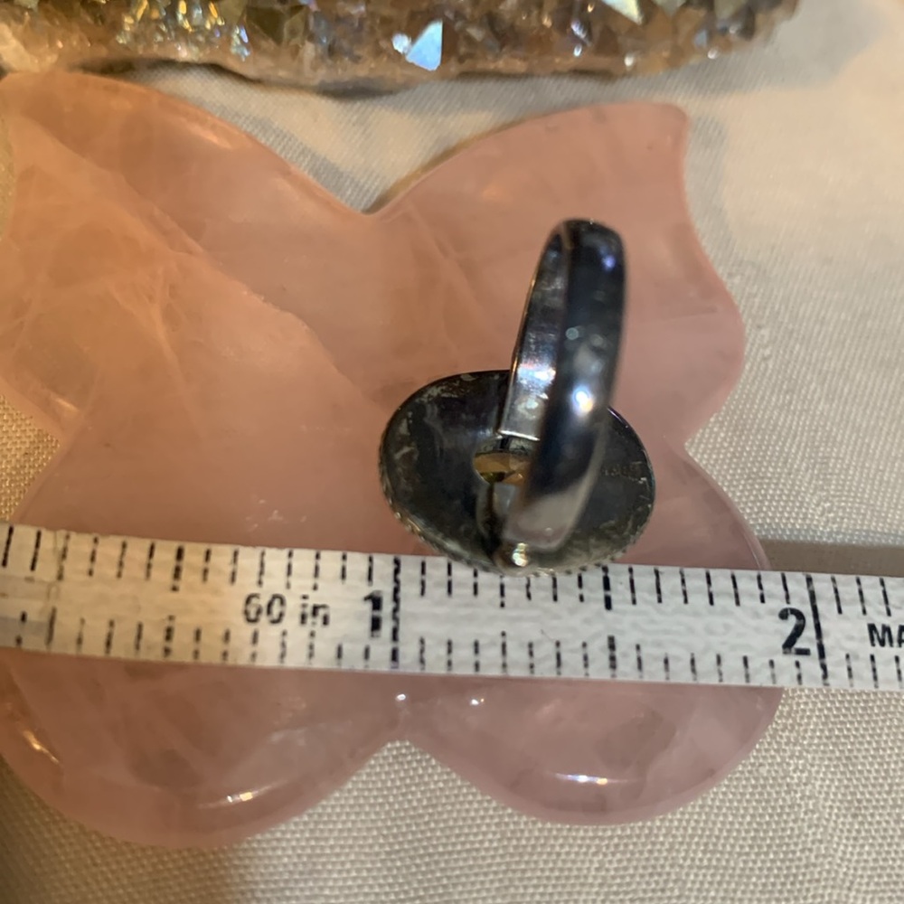 Sterling silver artisanal citrine ring size - Picture 9 of 9